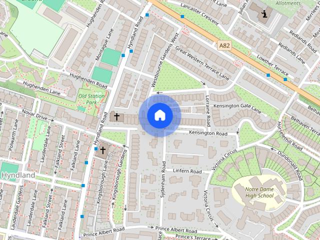 Apartment for rent in Partickhill, Glasgow
