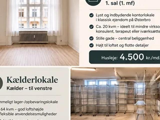 Erhvervsejendom til leje i Østerbro, København