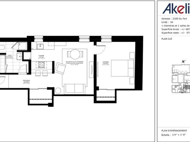 Apartment for rent in St. Leonard's, Quebec