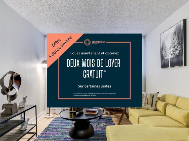 Apartment for rent in St. Leonard's, Quebec