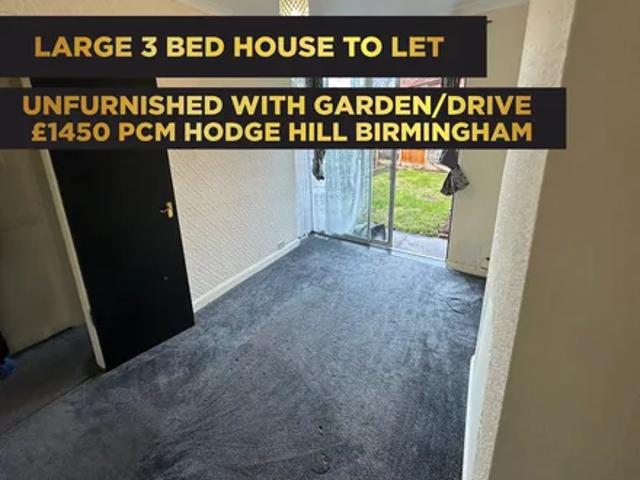 House for rent in Hodge Hill, West Midlands