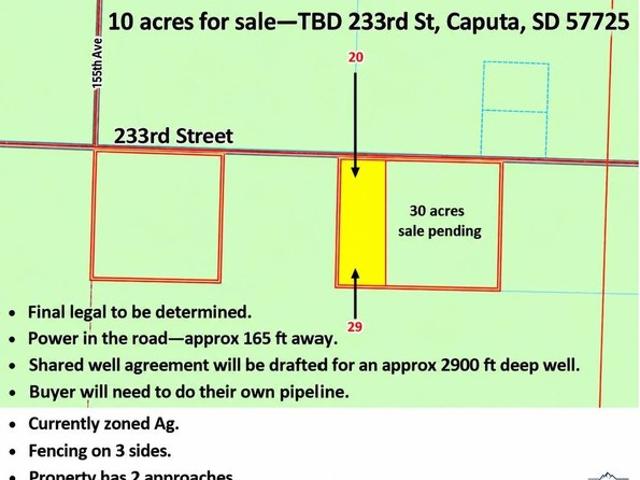 Land for sale in Caputa, Pennington County
