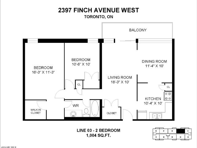Apartment for rent in Woburn, Ontario