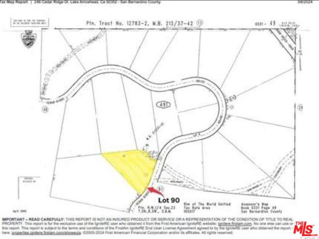 Land for sale in Cedar Glen, California