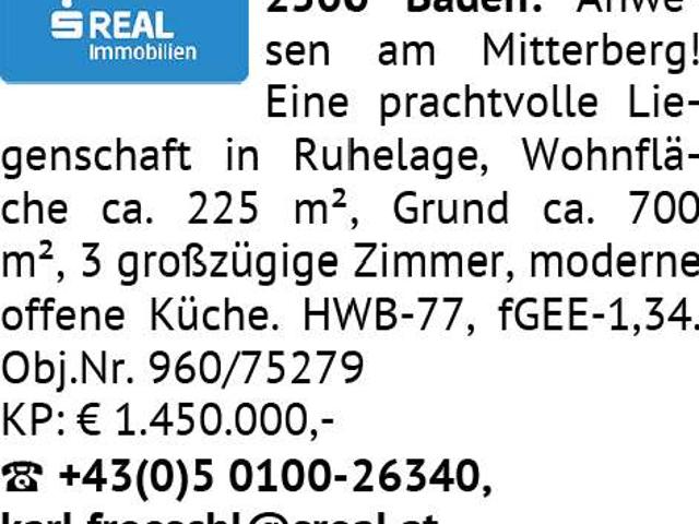 Haus kaufen in Baden, Niederösterreich