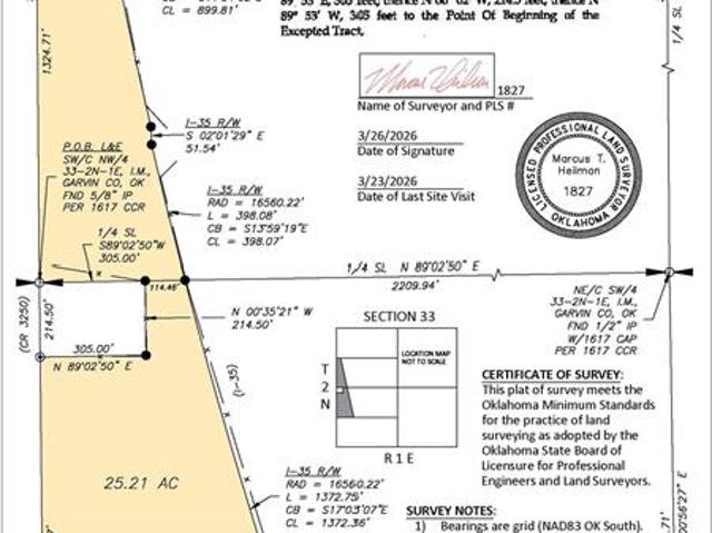 Land for sale in Wynnewood, Oklahoma