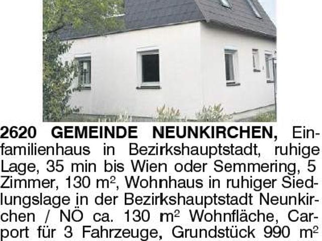 Haus kaufen in Neunkirchen, Niederösterreich
