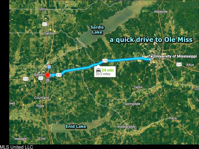 Land for sale in Batesville, Mississippi