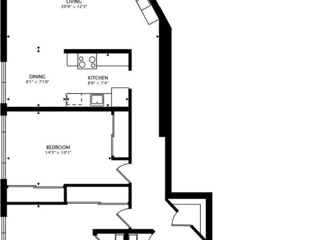 Apartment for rent in Adams Point, Oakland