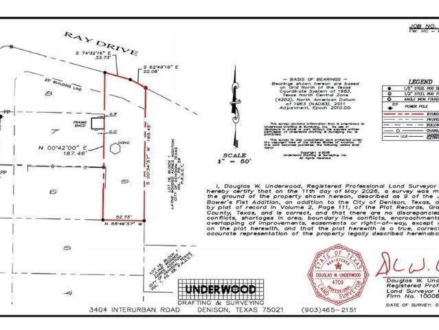Land for sale in Denison, Texas