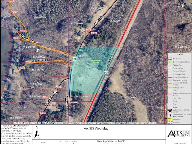 Land for sale in Hazelton Township, Aitkin County