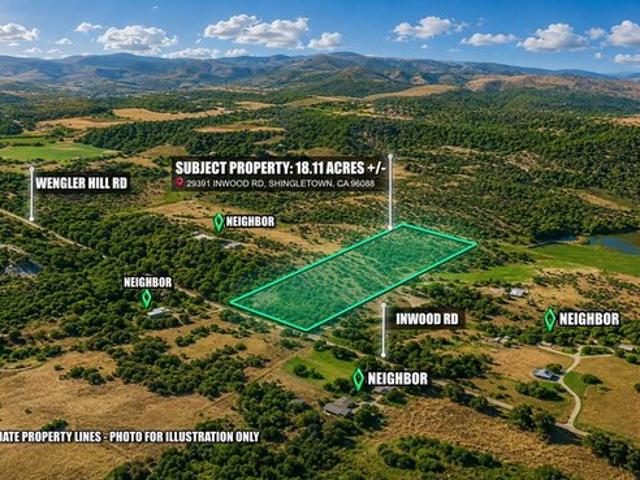 Land for sale in Shingletown, Shasta County