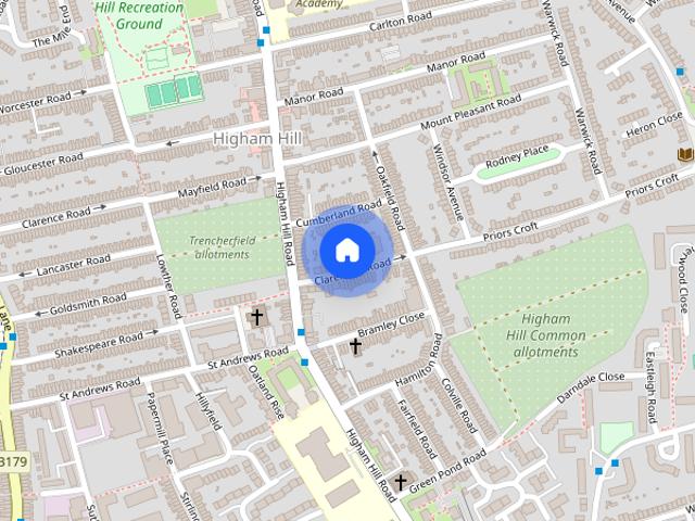 Apartment for rent in Higham Hill, Greater London
