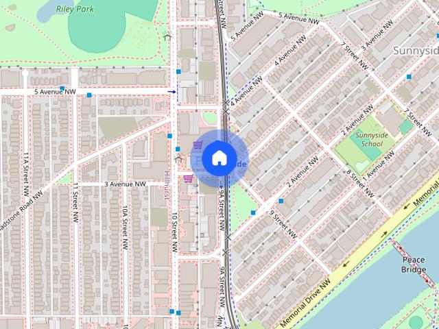 Townhouse for rent in Sunnyside, Calgary