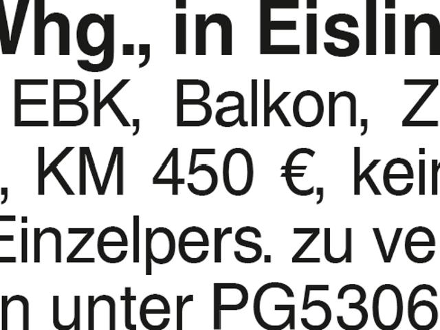 Wohnung mieten in Großeislingen, Eislingen/Fils