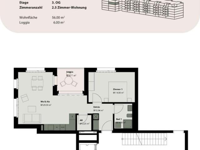 Apartment mieten in Buchs (SG), St. Gallen