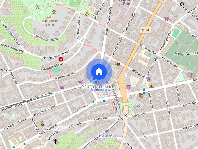 Apartment mieten in Karlshöhe, Stuttgart