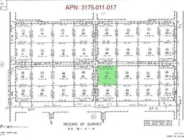 Land for sale in Lancaster, California