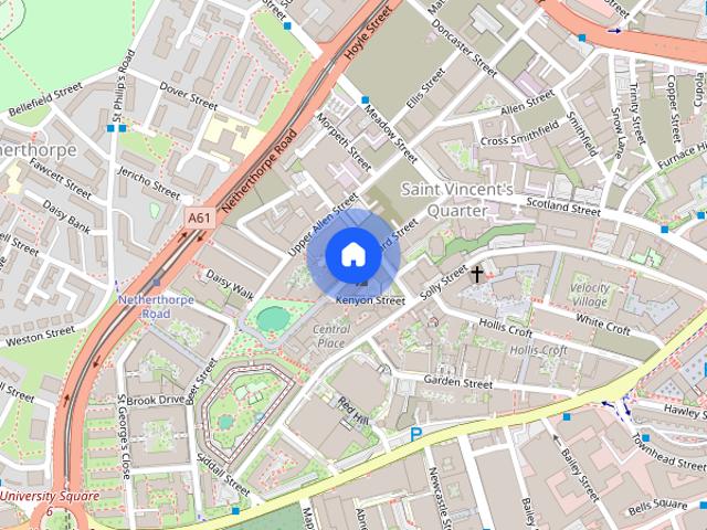 Room for rent in Saint Vincent's, Netherthorpe