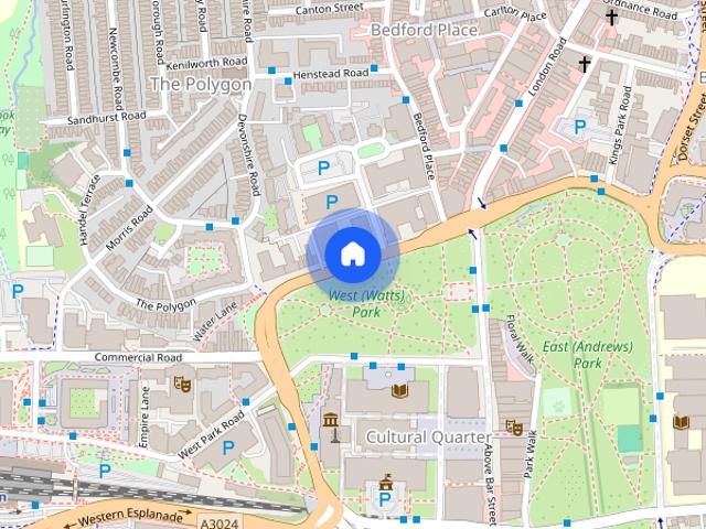 Apartment for rent in The Polygon, City Of Southampton
