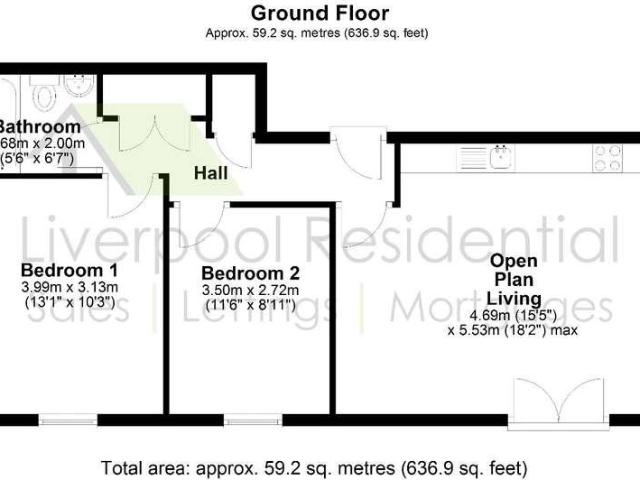 Flat for sale in Canning / Georgian Quarter, Calderstones
