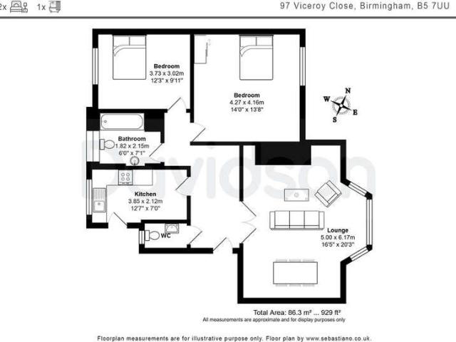 Flat for sale in Edgbaston, West Midlands