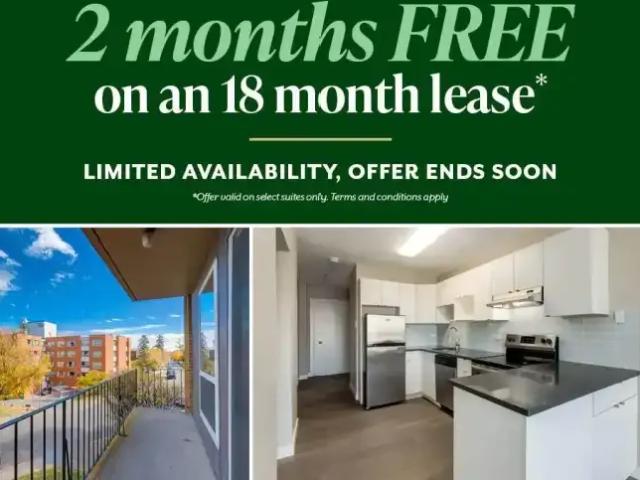 Apartment for rent in Lower Mount Royal, Calgary
