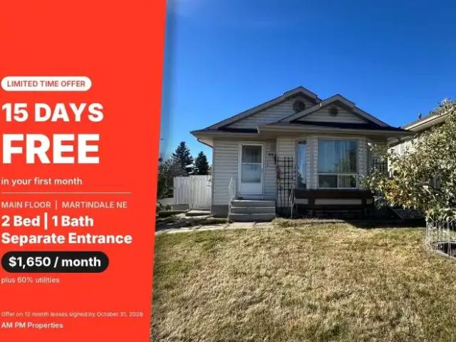 Apartment for rent in Martindale, Calgary