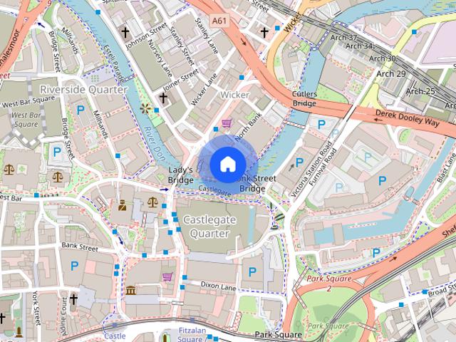 Apartment for rent in Castlegate, Burngreave