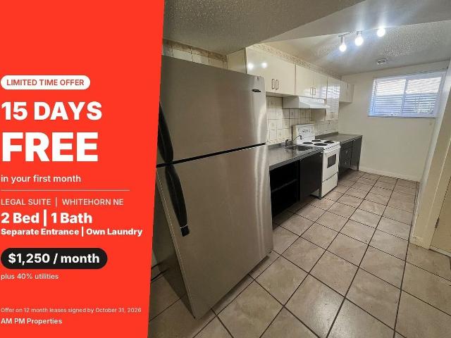 Apartment for rent in Whitehorn, Calgary