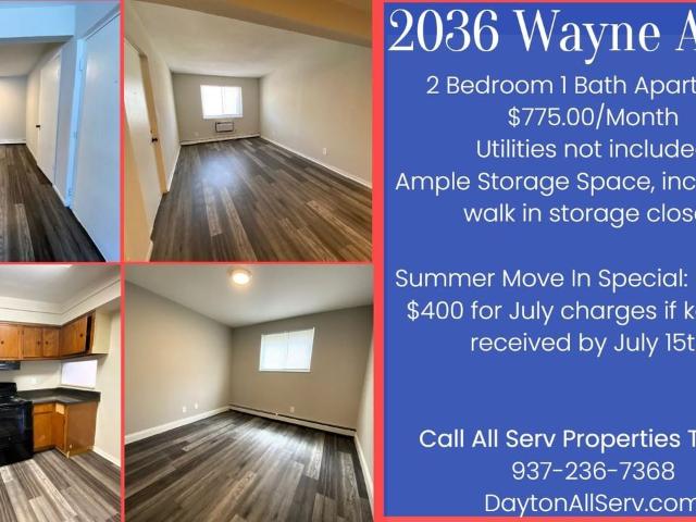 Apartment for rent in Dayton, Ohio