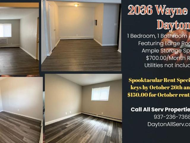 Apartment for rent in Dayton, Montgomery County