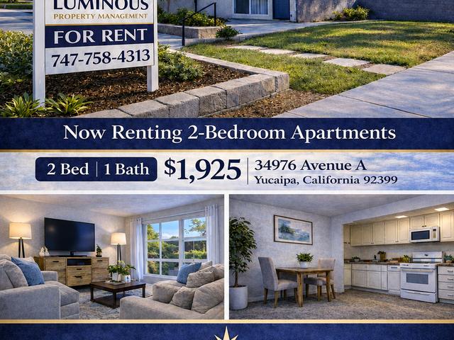 Apartment for rent in Yucaipa, California