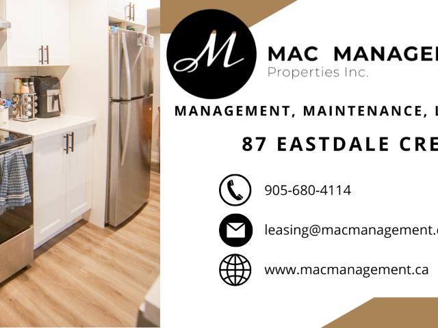 Apartment for rent in Welland, Golden Horseshoe