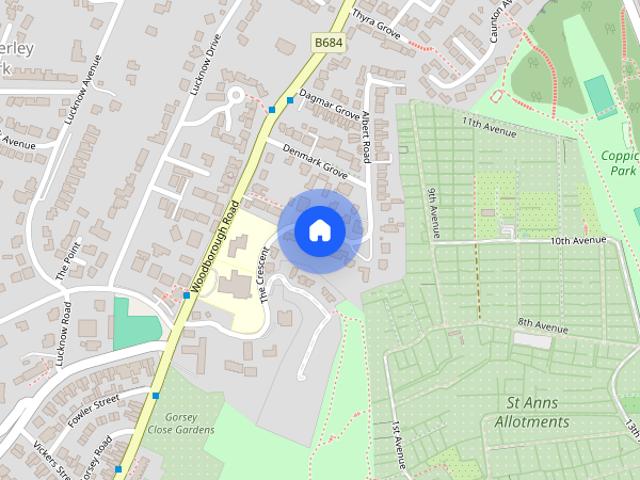 Apartment for rent in Mapperley Park, City of Nottingham