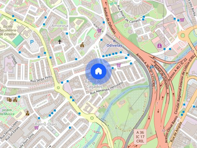 Apartamento alugar em Bairro dos Cágados, Odivelas