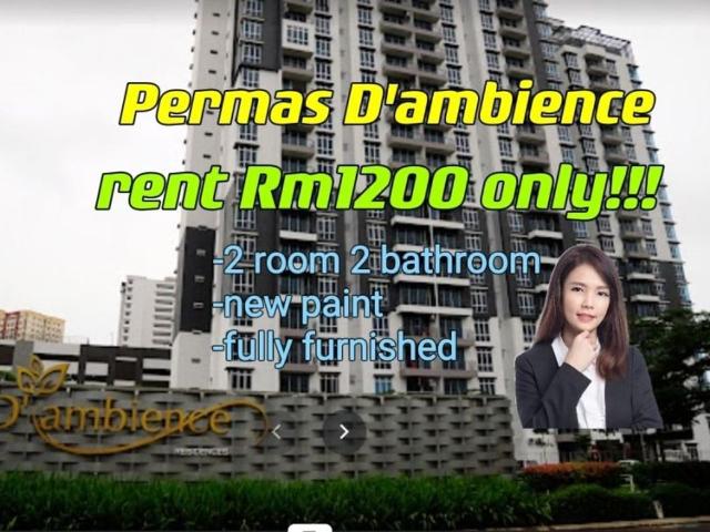 Apartment for rent in Bandar Johor Bahru, Johor