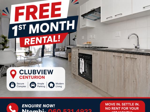 Apartment for rent in Centurion, Gauteng