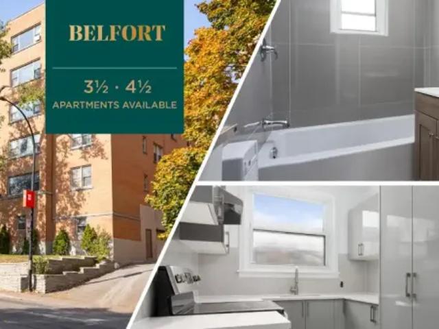 Apartment for rent in St. Leonard's, Quebec