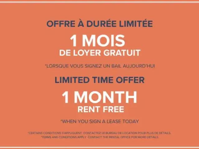 Apartment for rent in St. Leonard's, Quebec