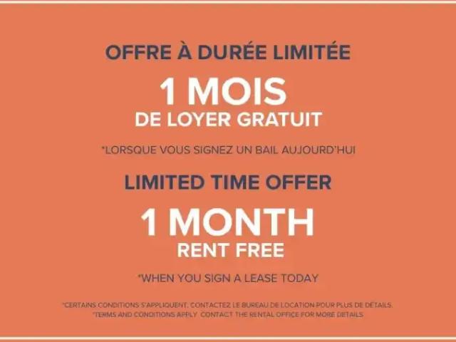 Apartment for rent in St. Leonard's, Quebec