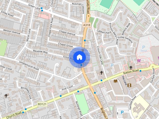 Apartment for rent in Row Town, Surrey