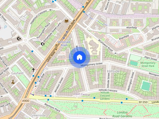 Apartment for rent in Hillside, Leith