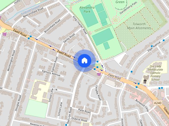 Apartment for rent in Tolworth, Greater London