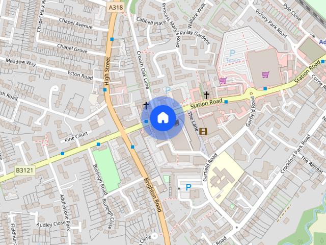 Apartment for rent in Row Town, Surrey