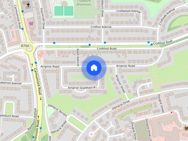 Apartment for rent in Croftfoot, Scotland