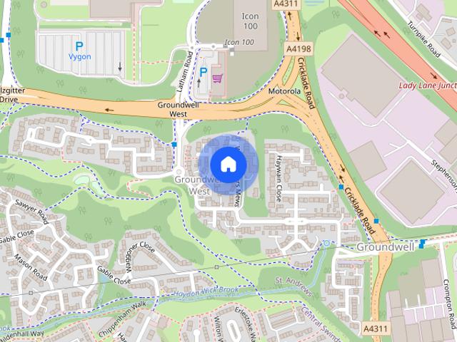 Apartment for rent in Abbey Meads, Swindon