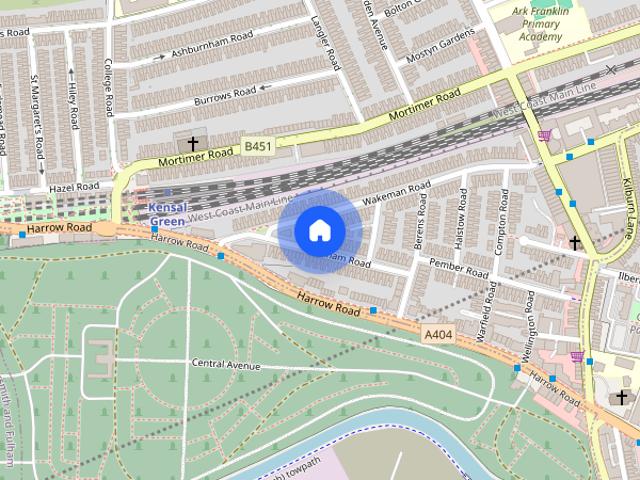 Townhouse for rent in Brondesbury, Greater London