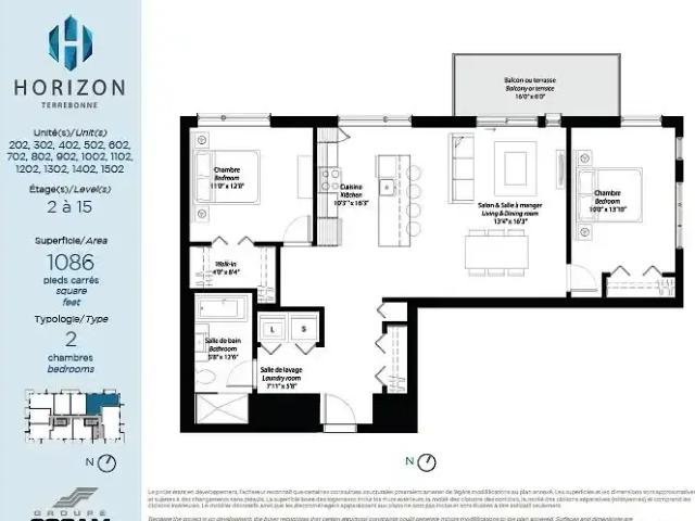 Condo for rent in Les Moulins, Quebec