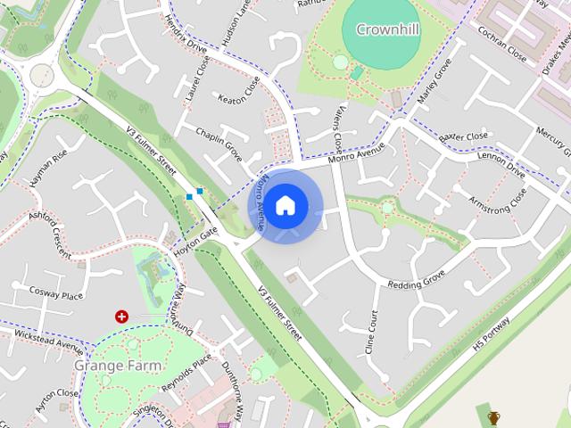 House for rent in Crownhill, Shenley Church End